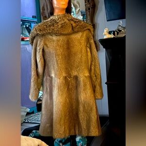 Beautiful high end rabbit coat, super cute!